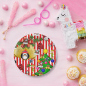 Weihnachts-Teller, Frohe Weihnachtspenguin Pappteller (Party)