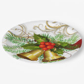 Weihnachts-Teller Pappteller (Schrägansicht)