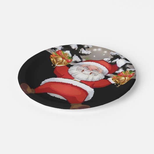 Weihnachts-Teller Pappteller (Schrägansicht)