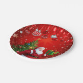 Weihnachts-Teller Pappteller (Schrägansicht)