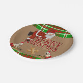 Weihnachts-Teller Pappteller (Schrägansicht)