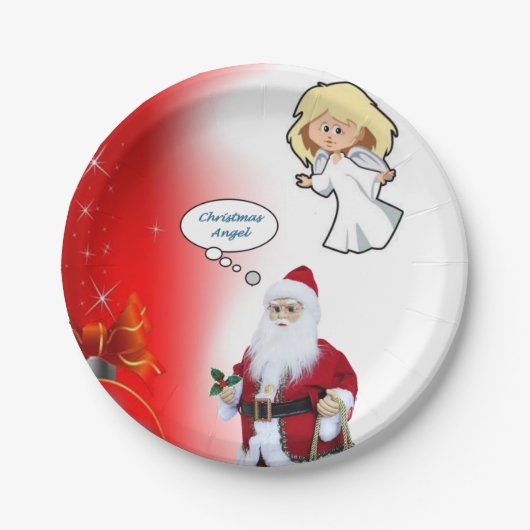 Weihnachts-Teller Pappteller (Vorderseite)