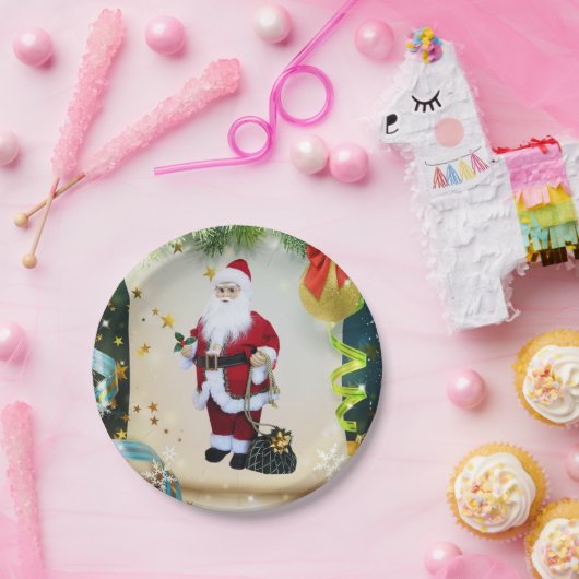 Weihnachts-Teller Pappteller (Party)