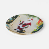 Weihnachts-Teller Pappteller (Schrägansicht)