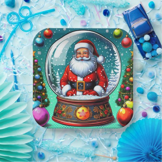 Weihnachts-Teller! Pappteller (Party)