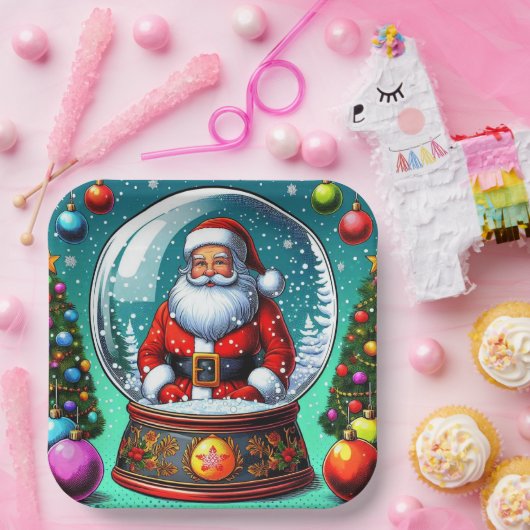 Weihnachts-Teller! Pappteller (Party)