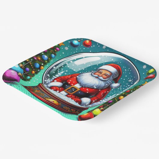 Weihnachts-Teller! Pappteller (Gewinkelt)