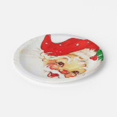 Weihnachts-Teller Pappteller (Schrägansicht)