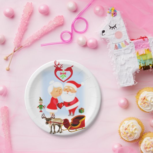 Weihnachts-Teller Pappteller (Party)