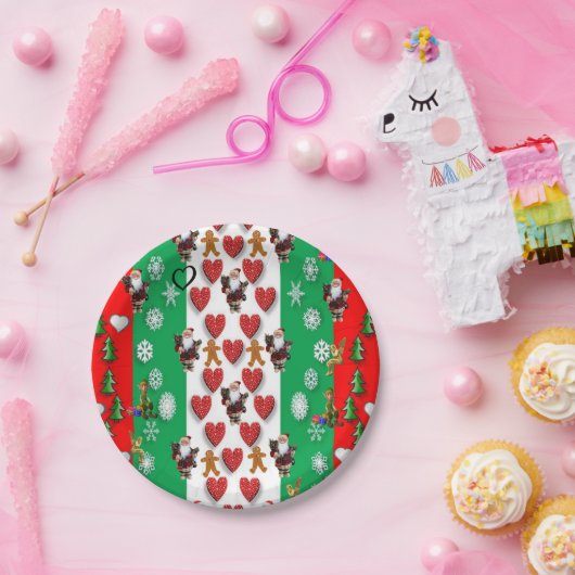 Weihnachts-Teller Pappteller (Party)