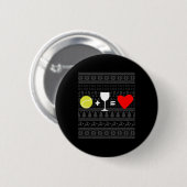 Weihnachts-Tennis 16 Button (Vorne & Hinten)