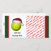 Weihnachts-Tennis-Ball Feiertagskarte (Vorne/Hinten)