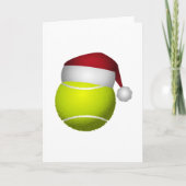 Weihnachts-Tennis-Ball Feiertagskarte (Vorderseite)
