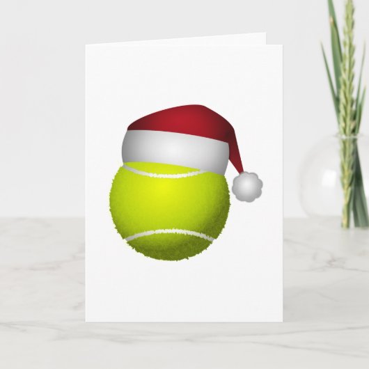 Weihnachts-Tennis-Ball Feiertagskarte (Vorderseite)