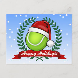 Weihnachts-Tennis-Ball Feiertagspostkarte