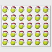 Weihnachts-Tennis-Ball Geschenkpapier (Flach)