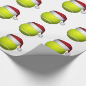 Weihnachts-Tennis-Ball Geschenkpapier (Ecke)