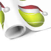 Weihnachts-Tennis-Ball Geschenkpapier (Rolleneckpunkt)