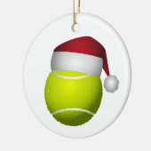 Weihnachts-Tennis-Ball Keramikornament (Links)