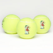 Weihnachts-Tennis-Balls - Geschenk Snowman und Gir Tennisbälle (Multi)