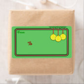 Weihnachts-Tennis-Labels (Insitu)