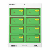 Weihnachts-Tennis-Labels (Vorne)