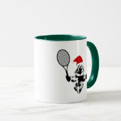 Weihnachts-Tennis-Quokka-Tasse Tasse (VorderseiteRechts)