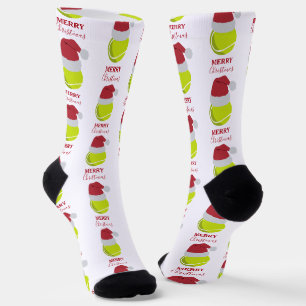 Weihnachts-Tennis-Sportball-Feiertag Socken