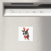 Weihnachts-Terrier-Hund Magnet (In Situ (Geschirrspüler))