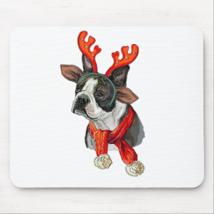 Weihnachts-Terrier-Hund Mousepad