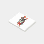 Weihnachts-Terrier-Hund Post-it Klebezettel (angewinkelt)