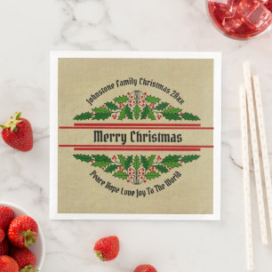 Weihnachts-Text 'Name bearbeiten' passend zu Weihn Serviette