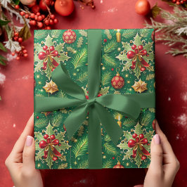 Weihnachts-Thema Festivals farbenfrohe Muster Geschenkpapier