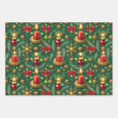 Weihnachts-Thema Festivals farbenfrohe Muster Geschenkpapier Set (Vorderseite 3)