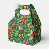 Weihnachts-Thema Festivals farbenfrohe Muster Geschenkschachtel (Rückseite)