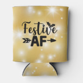 Weihnachts Thema "Festive AF" kann kühler Dosenkühler (Vorderseite)