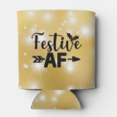 Weihnachts Thema "Festive AF" kann kühler Dosenkühler (Rückseite)