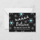 Weihnachts-Thema flache Note Karte (Vorderseite)