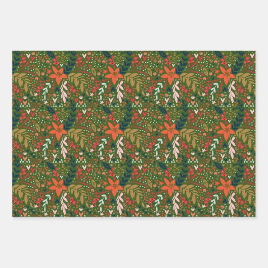 Weihnachts-Thema Geschenkpapier Set (Vorderseite 3)