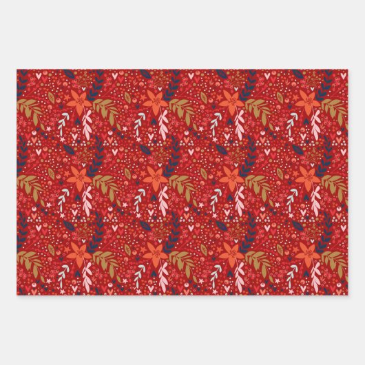 Weihnachts-Thema Geschenkpapier Set (Vorderseite 2)