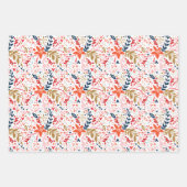 Weihnachts-Thema Geschenkpapier Set (Vorderseite)