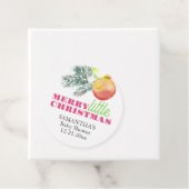 Weihnachts-Thema Kinderdusche Pink & Green Geschen Geschenkanhänger (Beispiel)