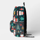 Weihnachts-Thema Muster Bedruckter Rucksack (Rechts)