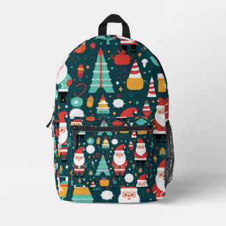 Weihnachts-Thema Muster Bedruckter Rucksack