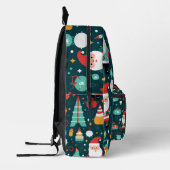 Weihnachts-Thema Muster Bedruckter Rucksack (Links)