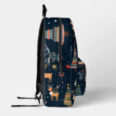 Weihnachts-Thema Muster Bedruckter Rucksack (Links)