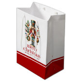 Weihnachts-Thema Nutcracker Mittlere Geschenktüte (Vorderseite Schrägansicht)
