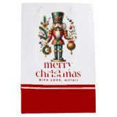 Weihnachts-Thema Nutcracker Mittlere Geschenktüte (Vorderseite)