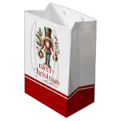 Weihnachts-Thema Nutcracker Mittlere Geschenktüte (Rückseite Schrägansicht)