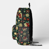 Weihnachts-Thema Poinsettia Muster Bedruckter Rucksack (Rechts)